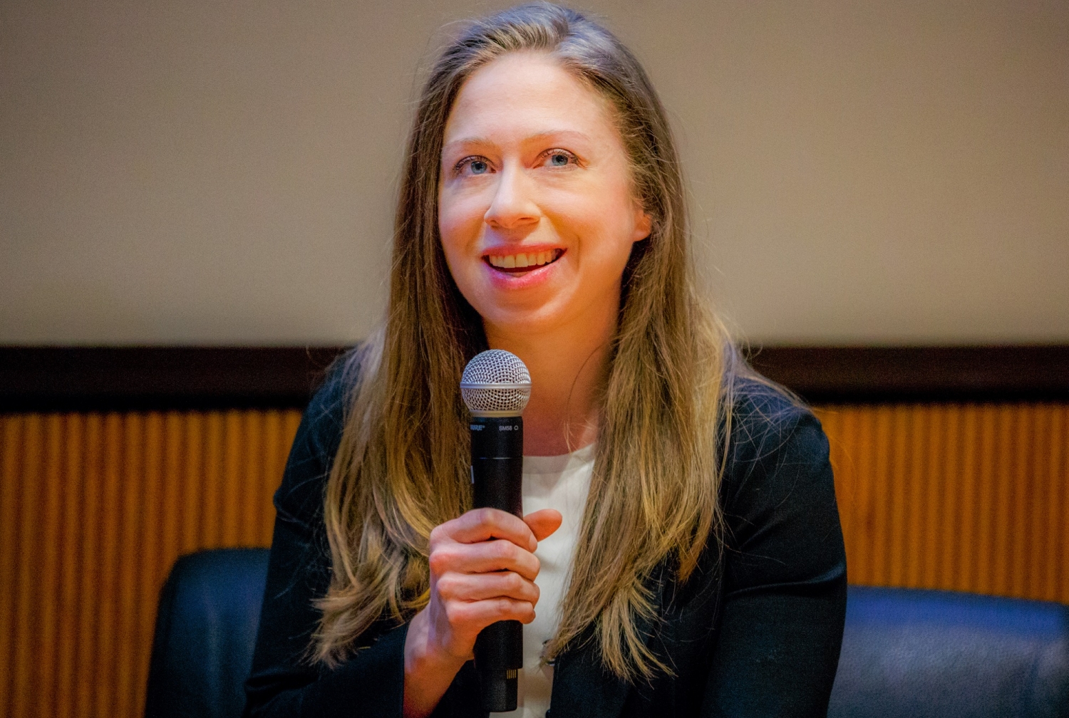 Chelsea Clinton speaks at Weill Cornell Medicine on Feb. 5, 2019. Credit: Ashley Jones Photo of Chelsea Clinton